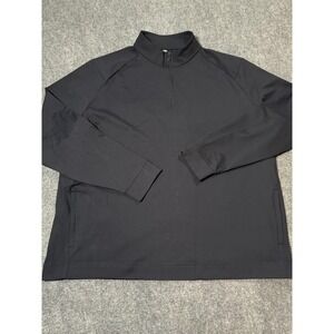 Public Rec Pullover Mens 2XL Black Quarter Zip Long Sleeve Stretch Athletic